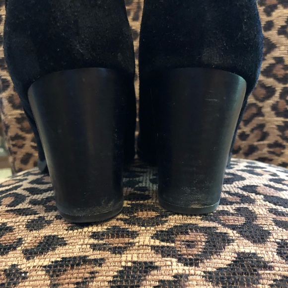Franco Sarto L-Delancy Suede Ankle Boot - Black, Size 9 - Picture 8 of 10